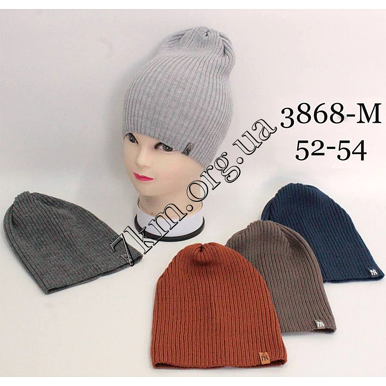 Шапка дитяча Оптом для хлопчиків 52-54 рр. "NY" 3868-M, фото 1
