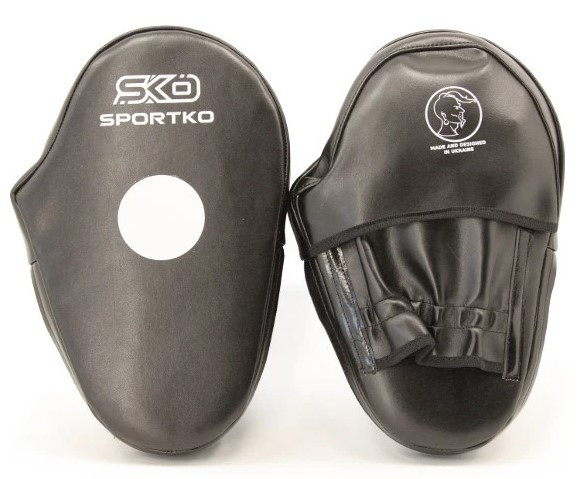 Лапи для кікбоксингу Sportko, великі, шкіряні арт. ПК-3 ( ціна за 1 шт. ), фото 1