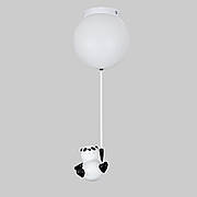 Біла стельова люстра «Пандочка» 15см (52-9829A-1(150) WH+WH)