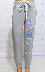 Штани для дівчинки, утеплені, двонитка, внизу манжет, Likee+Tik Tok, стрази, Narmini
