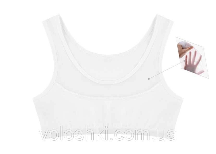 Топ для дівчинки білий тонка бретель DONELLA, фото 1