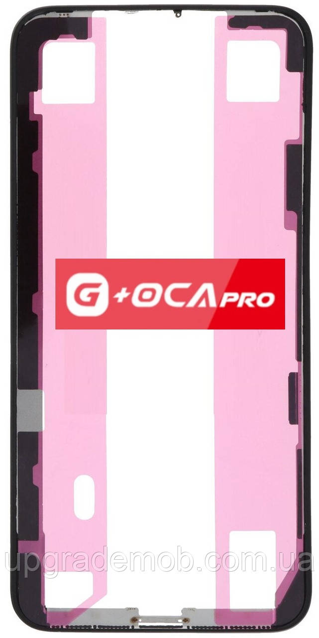 Рамка кріплення дисплея iPhone XS Max чорна оригінал G+OCA PRo, фото 1