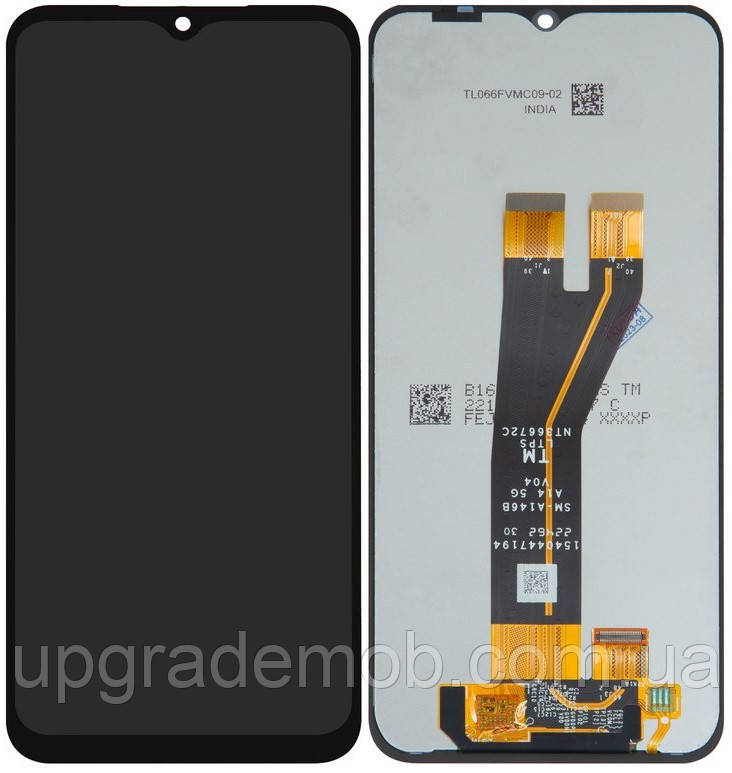 Дисплей модуль тачскрин Samsung A146B Galaxy A14 5G чорний оригінал сервісне паковання SM-A146B