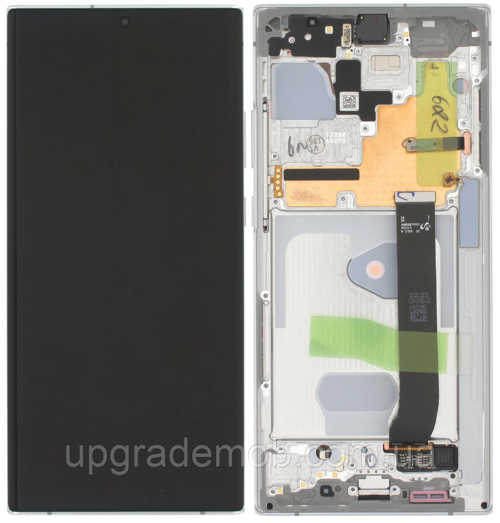 Дисплей модуль тачскрин Samsung N985 Galaxy Note 20 Ultra/N986 чорний Amoled оригінал сервісне паковання з