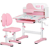 Комплект меблів (стіл + стільчик + полиця) Mealux Wave Pink (арт. BD-31 PN)