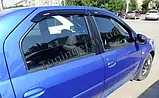 Вітровики, дефлектори вікон Renault Logan sedan 2004-2012 (ANV), фото 3