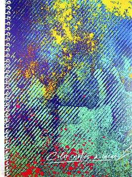 Блокнот пруж. A5 60арк. кліт.Pixel:Catpuccino пласт.обкл.№CF21213-07/CoolForSchool/(8)(72)