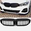 Грати бмв 3 серії г20 2019 грати bmw g20 2019 решітка нова одинарна чорна глянець, фото 2