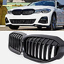 Грати бмв 3 серії г20 2019 грати bmw g20 2019 решітка нова одинарна чорна глянець, фото 6
