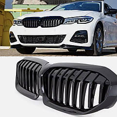 Грати бмв 3 серії г20 2019 грати bmw g20 2019 решітка нова одинарна чорна глянець