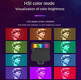 Світлодіодна лампа RGB для студійних фото та відеознімань AY-83 Світлодіодний кліпсовий світильник, фото 5