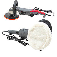 Шліфмашинка для полірування авто, Полірувальна машинка макіту (1400 Вт/180 мм) INTERTOOL, DLZ