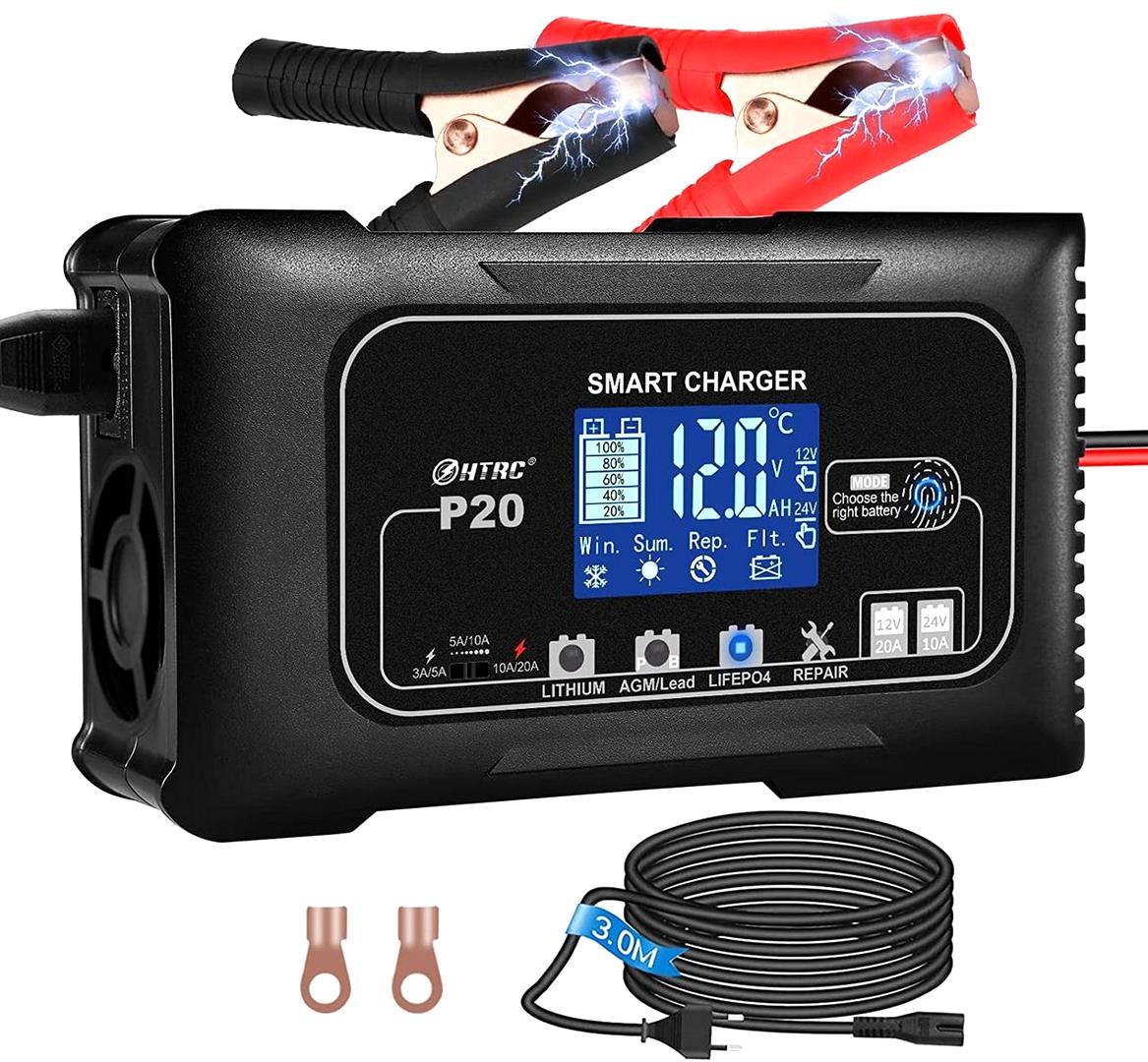Зарядка для аккумулятора автомобиля (12V 20A/ 24V 10A), Зарядное ...