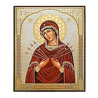 Лик Пресвята Богородиця Семистрільна, 10х12 см