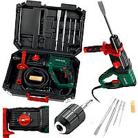 Прямой перфоратор для профессиональных работ, Прямой перфоратор в кейсе 1050Вт Parkside (Германия), PRM