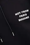 AllOriginal com ua Бавовняна кофта Drôle de Monsieur Le Hoodie Slogan чоловіча колір чорний з капюшоном з, фото 7