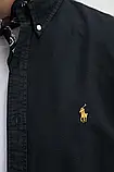 AllOriginal com ua Бавовняна сорочка Polo Ralph Lauren чоловіча колір чорний slim комір button-down 710767828, фото 6
