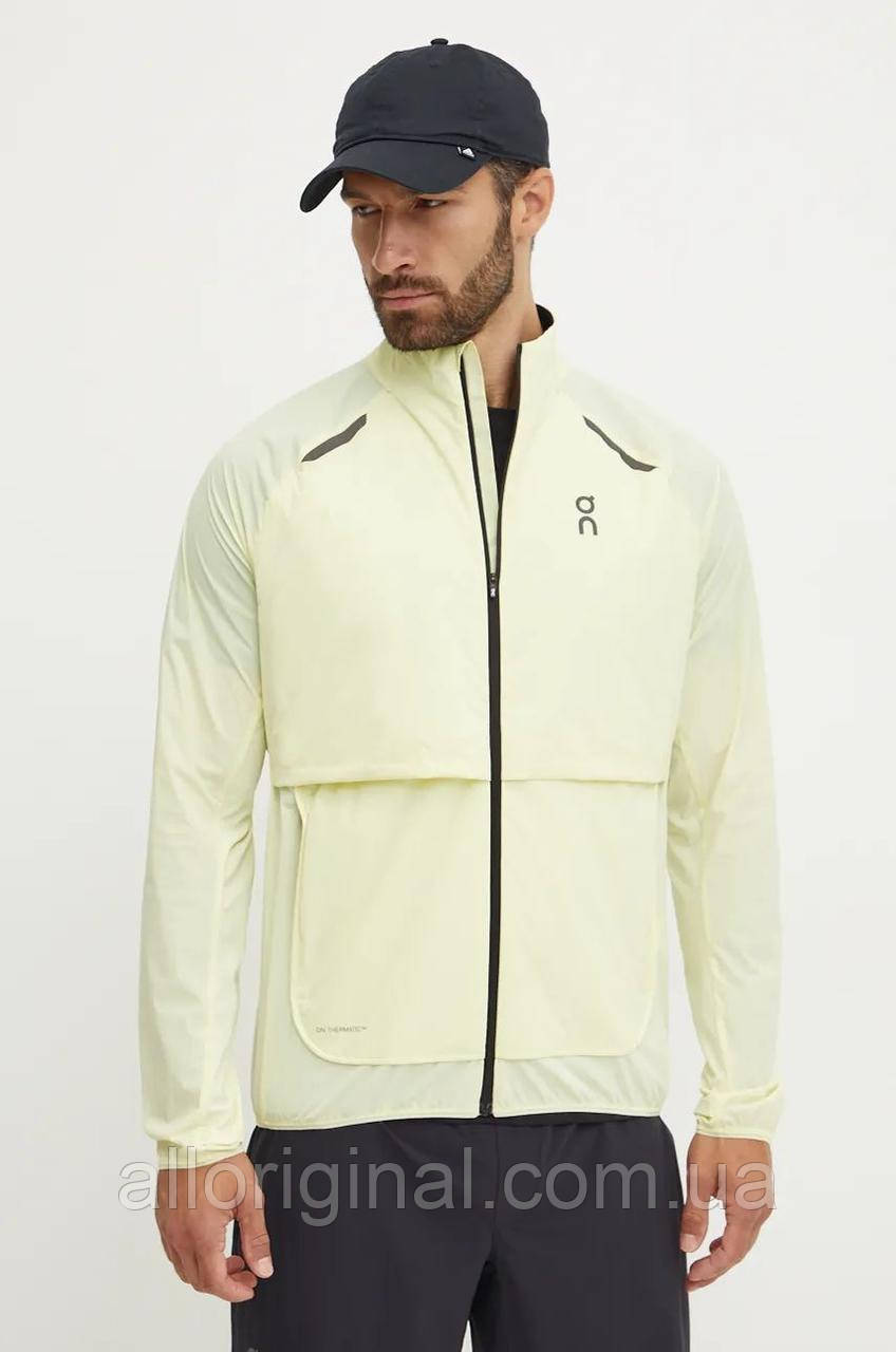 AllOriginal com ua Спортивна куртка ON running Weather Insulated колір жовтий перехідна 1ME30081258 РОЗМІРИ
