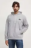 AllOriginal com ua Бавовняна кофта Lacoste чоловіча колір сірий меланж РОЗМІРИ ЗАПИТУЙТЕ, фото 3