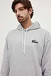 AllOriginal com ua Бавовняна кофта Lacoste чоловіча колір сірий меланж РОЗМІРИ ЗАПИТУЙТЕ, фото 9