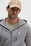 AllOriginal com ua Кофта Polo Ralph Lauren чоловіча колір сірий з капюшоном однотонна РОЗМІРИ ЗАПИТУЙТЕ, фото 5