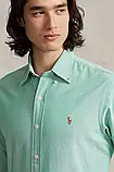 AllOriginal com ua Бавовняна сорочка Polo Ralph Lauren чоловіча колір зелений slim комір button-down 710852742, фото 5