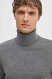 AllOriginal com ua Вовняний светр Tommy Hilfiger чоловічий колір сірий легкий гольф MW0MW36537 РОЗМІРИ, фото 5