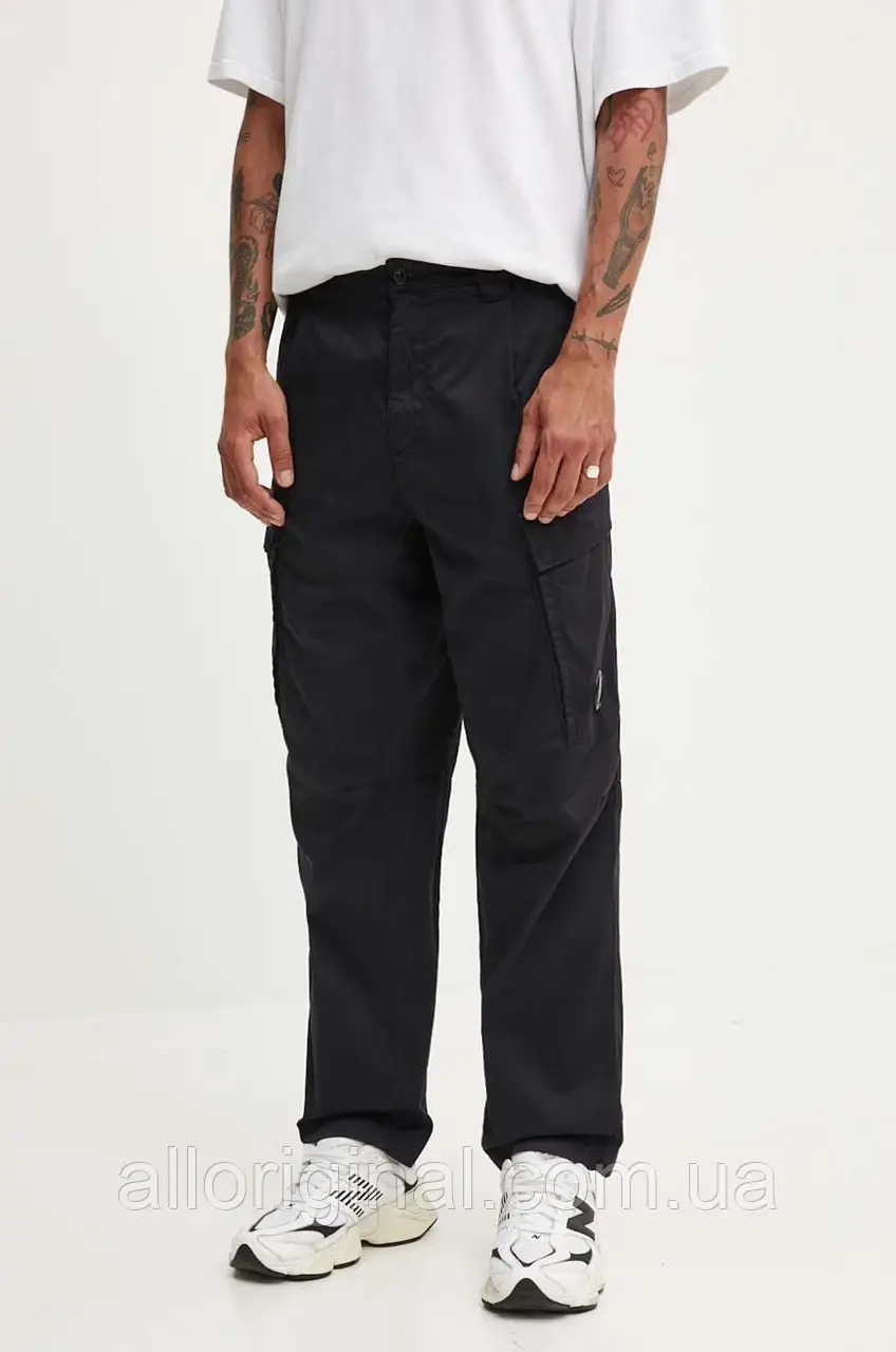 AllOriginal com ua Штани C.P. Company Stretch Sateen Loose Cargo чоловічі колір синій фасон cargo