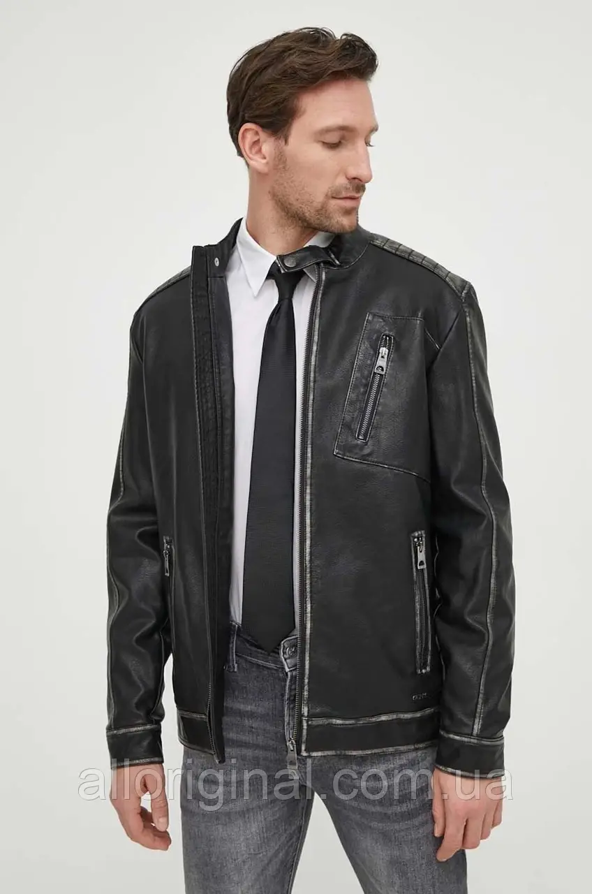 AllOriginal com ua Куртка Guess чоловіча колір чорний перехідна РОЗМІРИ ЗАПИТУЙТЕ