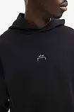 AllOriginal com ua Бавовняна кофта A-COLD-WALL* Essential Hoodie чоловіча колір чорний з капюшоном з принтом, фото 5