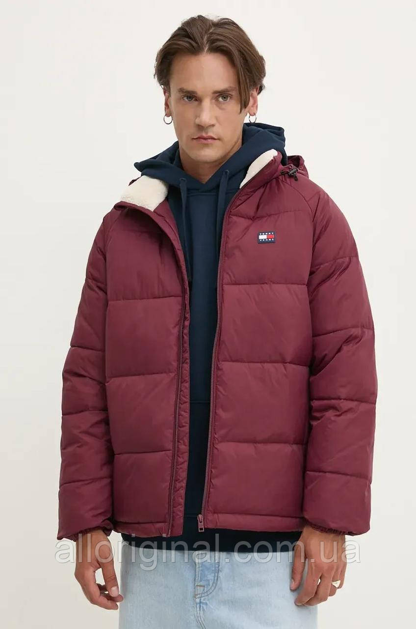 AllOriginal com ua Куртка Tommy Jeans чоловіча колір бордовий зимова DM0DM20003 РОЗМІРИ ЗАПИТУЙТЕ