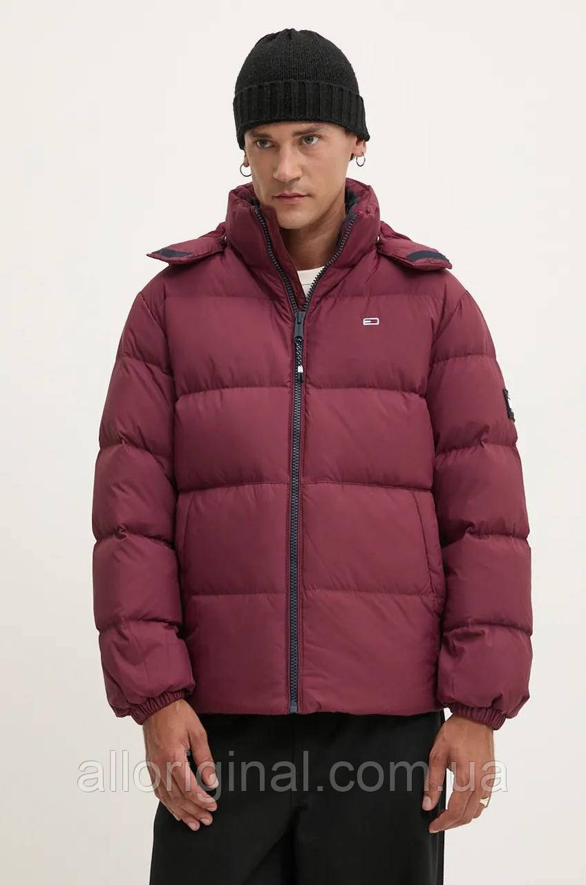 AllOriginal com ua Пухова куртка Tommy Jeans чоловіча колір бордовий зимова oversize DM0DM19786 РОЗМІРИ
