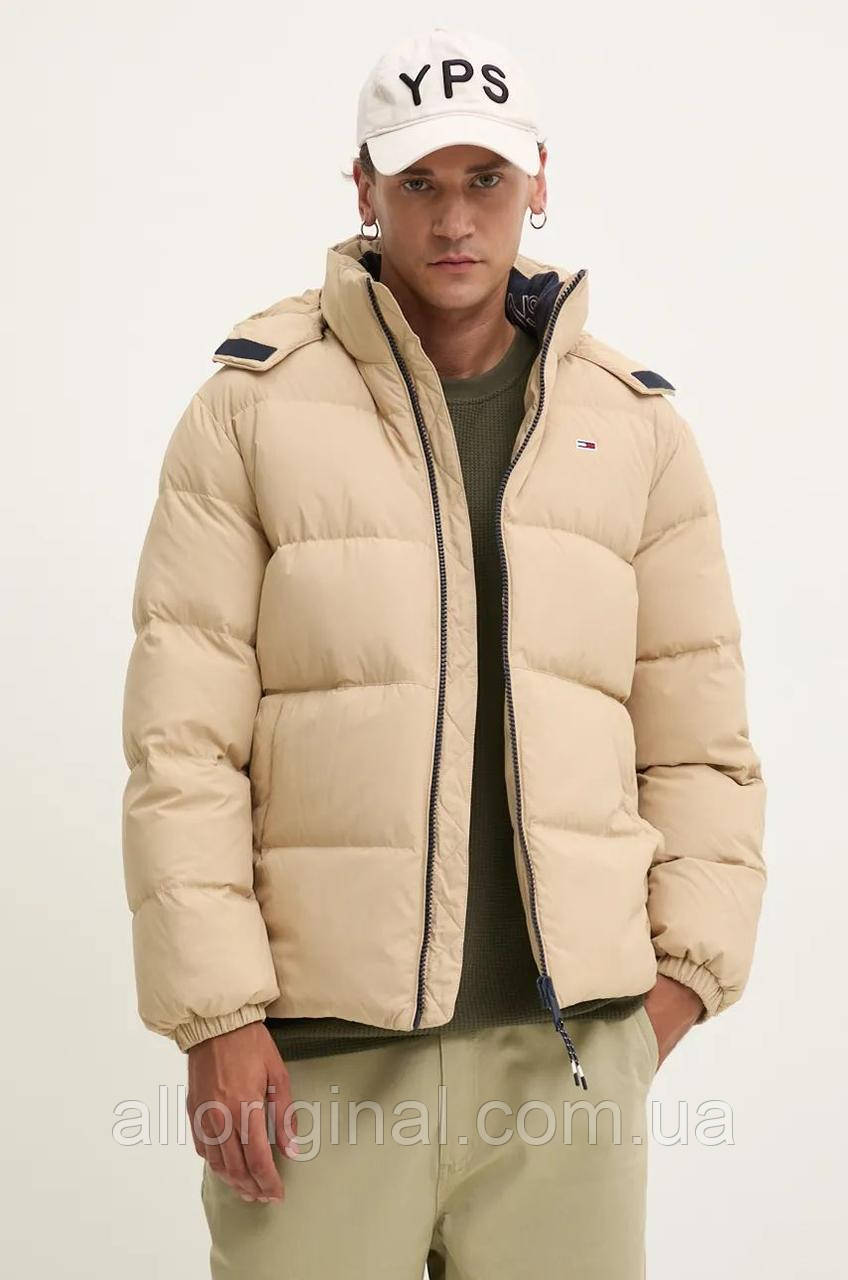 AllOriginal com ua Пухова куртка Tommy Jeans чоловіча колір бежевий зимова oversize DM0DM19786 РОЗМІРИ
