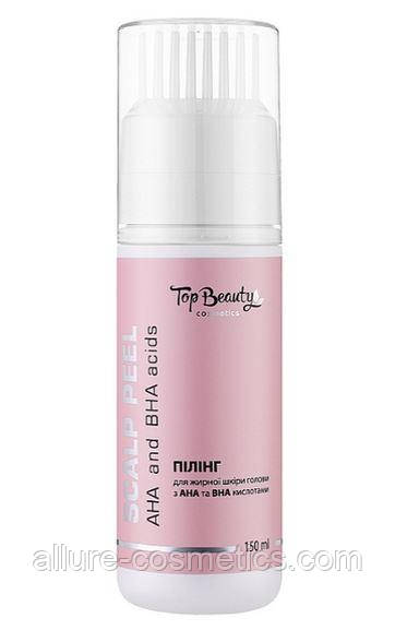 Пілінг для шкіри голови з AHA і BHA-кислотами Top beauty 150 мл