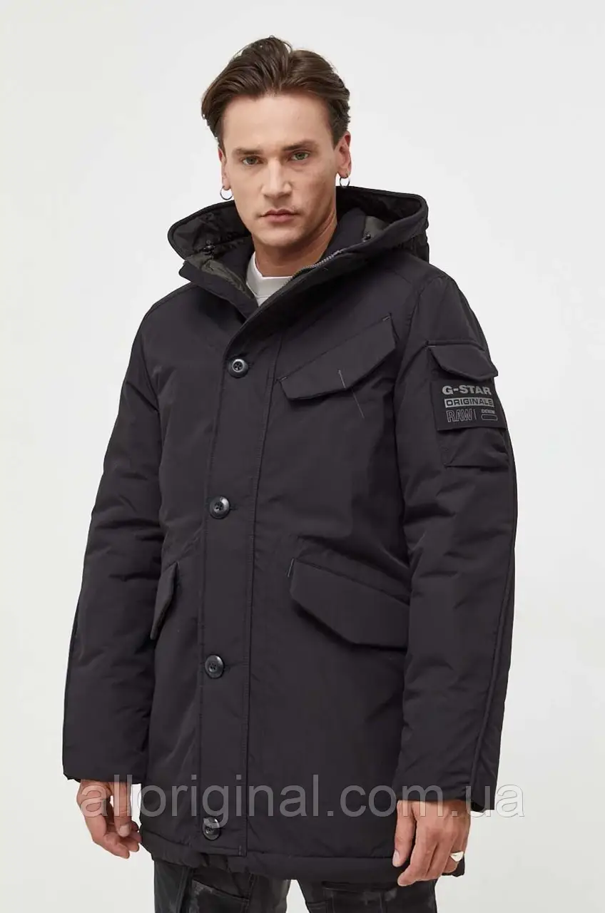 AllOriginal com ua Куртка G-Star Raw чоловіча колір чорний зимова РОЗМІРИ ЗАПИТУЙТЕ