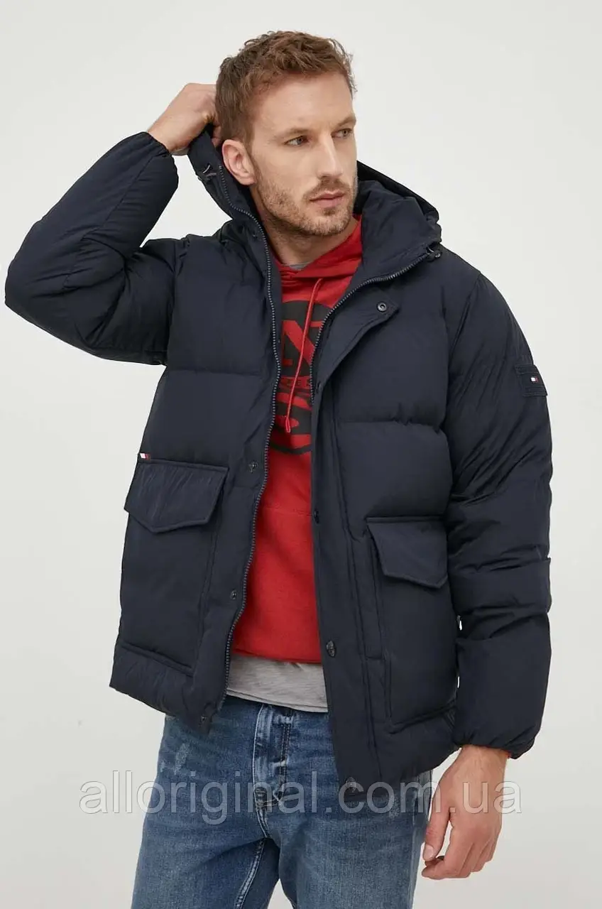 AllOriginal com ua Пухова куртка Tommy Hilfiger чоловіча колір синій зимова РОЗМІРИ ЗАПИТУЙТЕ