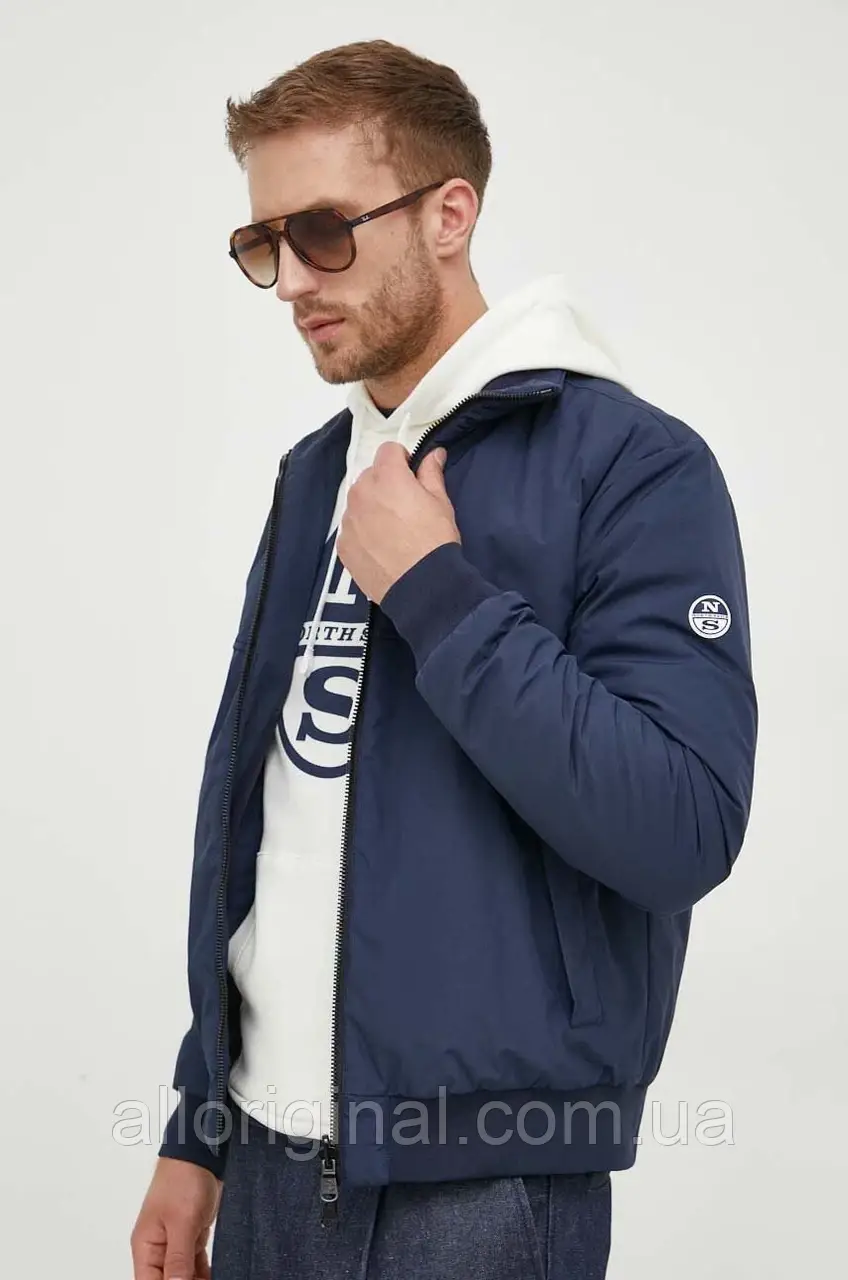 AllOriginal com ua Двостороння куртка North Sails чоловіча колір синій перехідна РОЗМІРИ ЗАПИТУЙТЕ