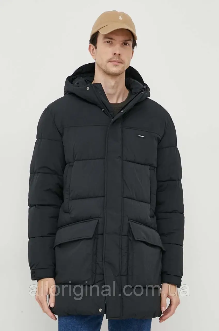 AllOriginal com ua Куртка Calvin Klein чоловіча колір чорний зимова РОЗМІРИ ЗАПИТУЙТЕ