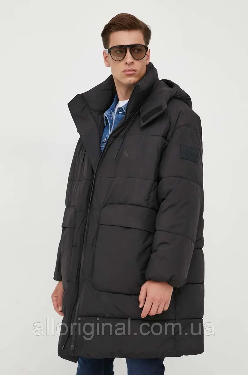 AllOriginal com ua Куртка Calvin Klein Jeans чоловіча колір чорний зимова РОЗМІРИ ЗАПИТУЙТЕ