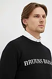 AllOriginal com ua Светр Bruuns Bazaar Simon Nouveau чоловічий колір чорний легкий РОЗМІРИ ЗАПИТУЙТЕ, фото 6