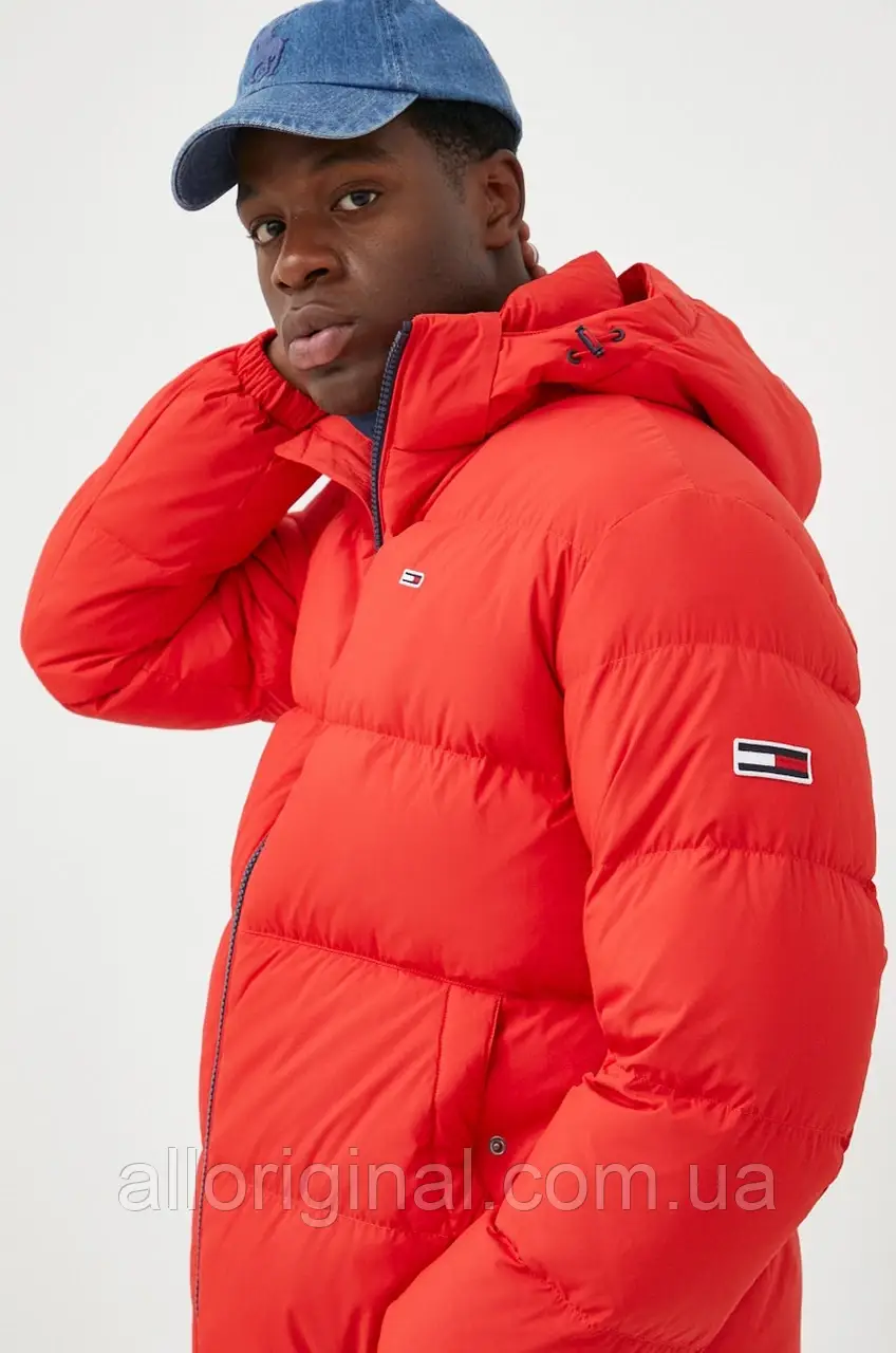 AllOriginal com ua Пухова куртка Tommy Jeans чоловіча колір червоний зимова РОЗМІРИ ЗАПИТУЙТЕ