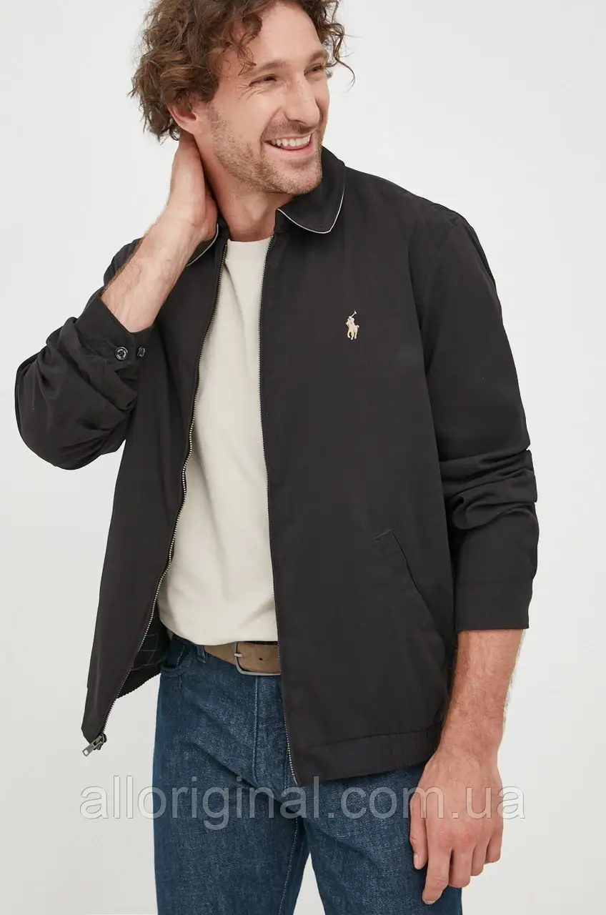 AllOriginal com ua Куртка Polo Ralph Lauren чоловіча колір чорний перехідна РОЗМІРИ ЗАПИТУЙТЕ