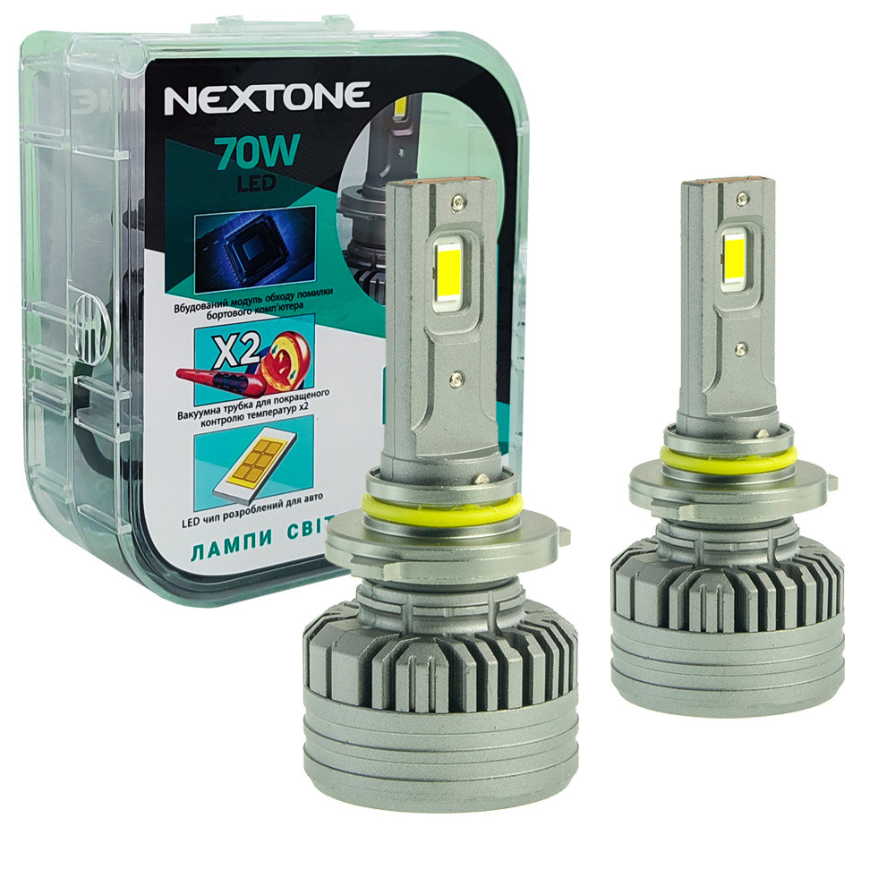 Лампа світлодіодна для фар Nextone LED HB3 6000K 18000LM L4 2 шт комплект