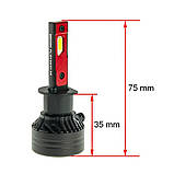 Лампа світлодіодна для фар DECKER LED PL-01 H1 5000K 10000LM 2 шт комплект, фото 4