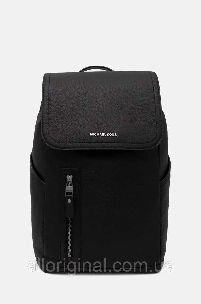 AllOriginal com ua Шкіряний рюкзак Michael Kors чоловічий колір чорний великий однотонний 33F4LHDB2L РОЗМІРИ
