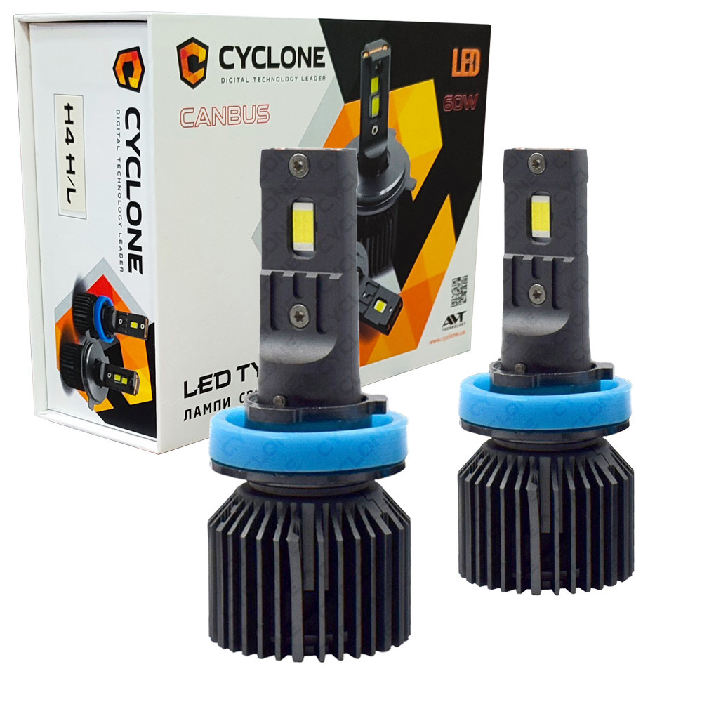 Лампа світлодіодна для фар CYCLONE LED H11 6000K 12000LM TYPE 45 2 шт комплект