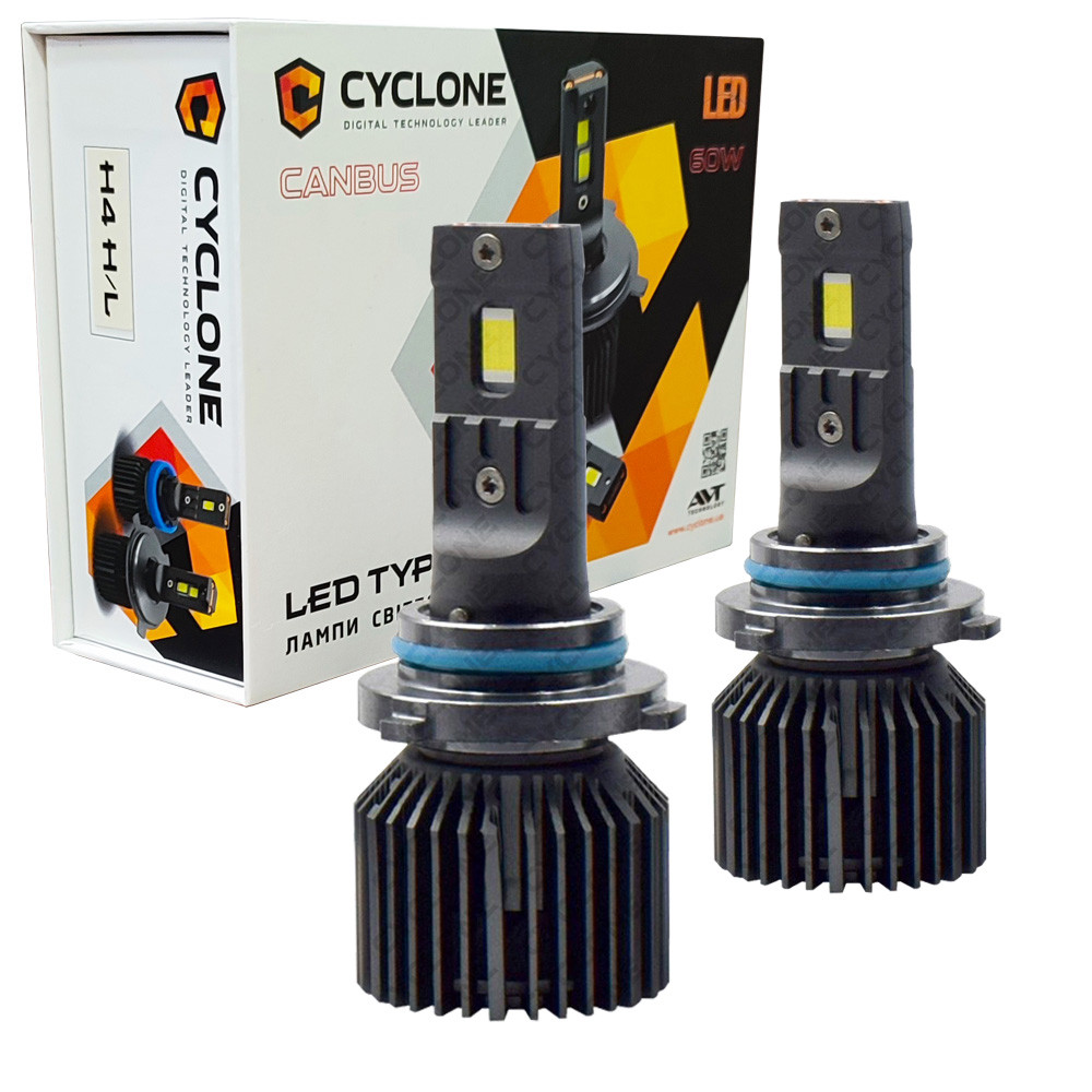 Лампа світлодіодна для фар CYCLONE LED HB4 6000K 12000LM TYPE 45 2 шт комплект