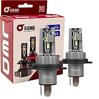 Лампа світлодіодна для фар SIGMA E2 LED H4 6000K 5000LM 2 шт комплект