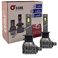 Лампа світлодіодна для фар SIGMA E4 LED H1 6000K 6000LM 2 шт комплект