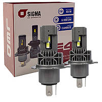 Лампа світлодіодна для фар SIGMA E4 LED H4 6000K 6000LM 2 шт комплект